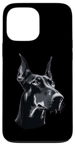 Vintage Dobermann Hund Dobermann Dobermann Pinscherkopf Hülle für iPhone 13 Pro Max von Cool Dobermann Dog Spot