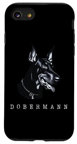 Vintage Dobermann Hund Dobermann Dobermann Pinscherkopf Hülle für iPhone SE (2020) / 7 / 8 von Cool Dobermann Dog Spot