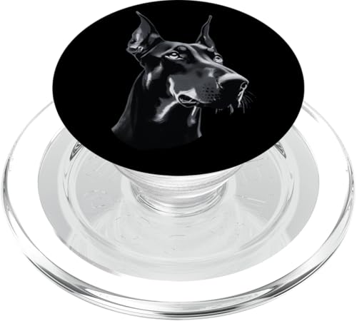 Vintage Dobermann Hund Dobermann Dobermann Pinscherkopf PopSockets PopGrip für MagSafe Vintage Dobermann Hund Dobermann Dobermann Pinscherkopf PopSockets PopGrip für MagSafe von Cool Dobermann Dog Spot