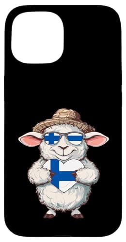Finnland-Flagge, niedliches Schaf, finnische Wurzeln, finnischer Stolz, Finn Hülle für iPhone 15 Finnland-Flagge, niedliches Schaf, finnische Wurzeln, finnischer Stolz, Finn Hülle für iPhone 15 von Cool Finnish Roots Finland