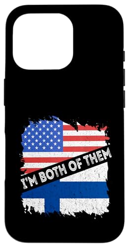Finnland Flagge Amerika I'm Both Of Them USA Finnische Wurzeln Hülle für iPhone 16 Pro Finnland Flagge Amerika I'm Both Of Them USA Finnische Wurzeln Hülle für iPhone 16 Pro von Cool Finnish Roots Finland