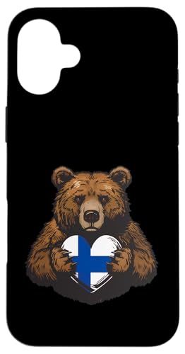 Finnland Flagge Bär Herz Finn Finnische Wurzeln Finnischer Stolz Hülle für iPhone 16 Plus Finnland Flagge Bär Herz Finn Finnische Wurzeln Finnischer Stolz Hülle für iPhone 16 Plus von Cool Finnish Roots Finland