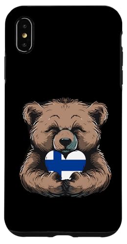 Finnland Flagge Bär Herz Finnischer Stolz Finnland Finnische Wurzeln Hülle für iPhone XS Max Finnland Flagge Bär Herz Finnischer Stolz Finnland Finnische Wurzeln Hülle für iPhone XS Max von Cool Finnish Roots Finland