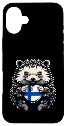 Finnland Flagge Herz Igel Finnischer Stolz finnische Wurzeln Hülle für iPhone 16 Plus Finnland Flagge Herz Igel Finnischer Stolz finnische Wurzeln Hülle für iPhone 16 Plus von Cool Finnish Roots Finland