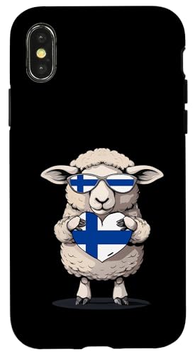 Finnland Flagge Schaf Finnischer Stolz Finn finnische Wurzeln Hülle für iPhone X/XS Finnland Flagge Schaf Finnischer Stolz Finn finnische Wurzeln Hülle für iPhone X/XS von Cool Finnish Roots Finland