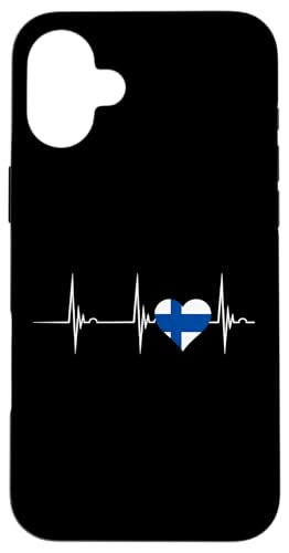 Finnland Heartbeat EKG Pulse Finnish Pride Heart Finnish Flag Hülle für iPhone 16 Plus Finnland Heartbeat EKG Pulse Finnish Pride Heart Finnish Flag Hülle für iPhone 16 Plus von Cool Finnish Roots Finland