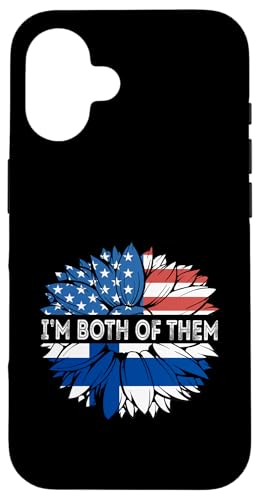 Finnland Sonnenblume I'm Both Of Them America Finnische Flagge Hülle für iPhone 16 Finnland Sonnenblume I'm Both Of Them America Finnische Flagge Hülle für iPhone 16 von Cool Finnish Roots Finland