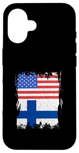 Finnland Vintage USA Amerika Finnischer Stolz finnische Flagge Hülle für iPhone 16 Finnland Vintage USA Amerika Finnischer Stolz finnische Flagge Hülle für iPhone 16 von Cool Finnish Roots Finland