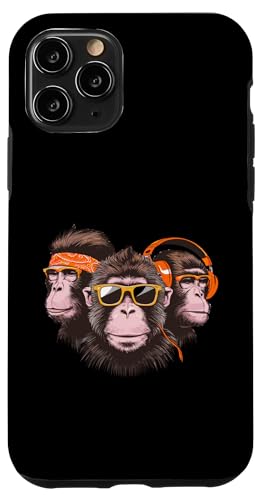 Coole Funky Monkeys mit Kopfhörern Hülle für iPhone 11 Pro Coole Funky Monkeys mit Kopfhörern Hülle für iPhone 11 Pro von Cool Funky Music Monkeys Hip