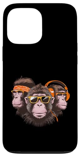 Coole Funky Monkeys mit Kopfhörern Hülle für iPhone 13 Pro Max Coole Funky Monkeys mit Kopfhörern Hülle für iPhone 13 Pro Max von Cool Funky Music Monkeys Hip