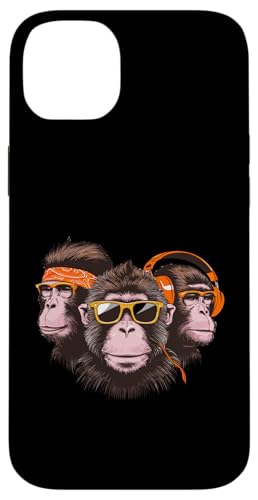 Coole Funky Monkeys mit Kopfhörern Hülle für iPhone 14 Plus Coole Funky Monkeys mit Kopfhörern Hülle für iPhone 14 Plus von Cool Funky Music Monkeys Hip