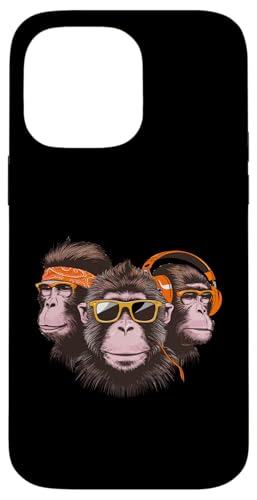 Coole Funky Monkeys mit Kopfhörern Hülle für iPhone 14 Pro Max Coole Funky Monkeys mit Kopfhörern Hülle für iPhone 14 Pro Max von Cool Funky Music Monkeys Hip