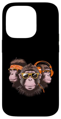 Coole Funky Monkeys mit Kopfhörern Hülle für iPhone 14 Pro Coole Funky Monkeys mit Kopfhörern Hülle für iPhone 14 Pro von Cool Funky Music Monkeys Hip