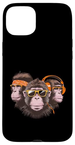 Coole Funky Monkeys mit Kopfhörern Hülle für iPhone 15 Plus Coole Funky Monkeys mit Kopfhörern Hülle für iPhone 15 Plus von Cool Funky Music Monkeys Hip
