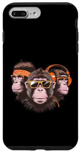 Coole Funky Monkeys mit Kopfhörern Hülle für iPhone 7 Plus/8 Plus Coole Funky Monkeys mit Kopfhörern Hülle für iPhone 7 Plus/8 Plus von Cool Funky Music Monkeys Hip