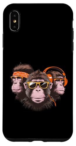 Coole Funky Monkeys mit Kopfhörern Hülle für iPhone XS Max Coole Funky Monkeys mit Kopfhörern Hülle für iPhone XS Max von Cool Funky Music Monkeys Hip