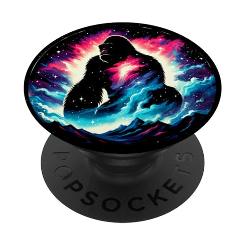 Coole Cosmic Gorilla Galaxy Graphic Space Art PopSockets mit austauschbarem PopGrip Coole Cosmic Gorilla Galaxy Graphic Space Art PopSockets mit austauschbarem PopGrip von Cool Galaxy Space Animals Art Store