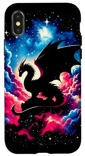 Hülle für iPhone X/XS Coole kosmische Drache Galaxie Grafik Weltraumkunst Hülle für iPhone X/XS Coole kosmische Drache Galaxie Grafik Weltraumkunst von Cool Galaxy Space Animals Art Store