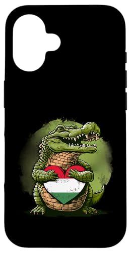 Nette Alligatorherz Ungarischer Stolz Ungarn Ungarische Flagge Hülle für iPhone 16 von Cool Hungarian Roots Hungary
