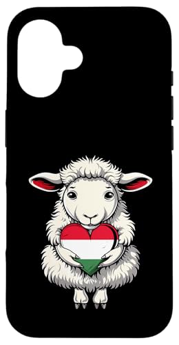Süße Schafherz Ungarische Flagge Ungarn Ungarische Flagge Hülle für iPhone 16 von Cool Hungarian Roots Hungary