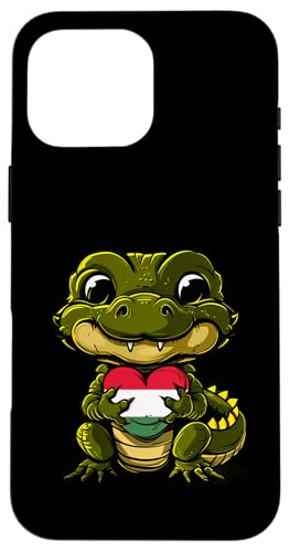 Ungarische Flagge, niedliches Alligatorherz, Ungarischer Stolz, Ungarn Hülle für iPhone 16 Pro Max Ungarische Flagge, niedliches Alligatorherz, Ungarischer Stolz, Ungarn Hülle für iPhone 16 Pro Max von Cool Hungarian Roots Hungary