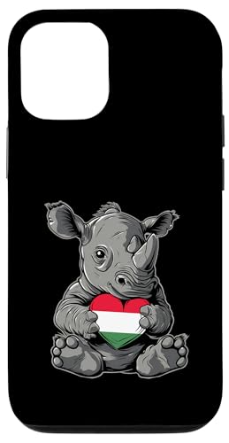 Ungarische Flagge Nilpferd Herz Ungarischer Stolz Ungarn Hülle für iPhone 12/12 Pro von Cool Hungarian Roots Hungary