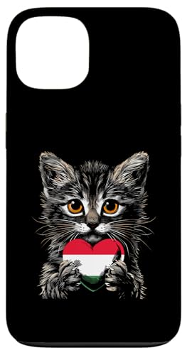 Ungarische Flagge Ungarn Süße Katze Herz Ungarischer Stolz Hülle für iPhone 13 von Cool Hungarian Roots Hungary