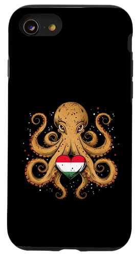 Ungarischer Stolz Oktopus Herz Ungarischer Stolz Ungarn Flagge Hülle für iPhone SE (2020) / 7 / 8 von Cool Hungarian Roots Hungary