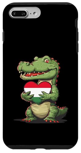 Ungarn Alligator Herz Ungarische Wurzeln Ungarische Flagge Hülle für iPhone 7 Plus/8 Plus von Cool Hungarian Roots Hungary