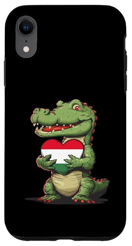 Ungarn Alligator Herz Ungarische Wurzeln Ungarische Flagge Hülle für iPhone XR von Cool Hungarian Roots Hungary