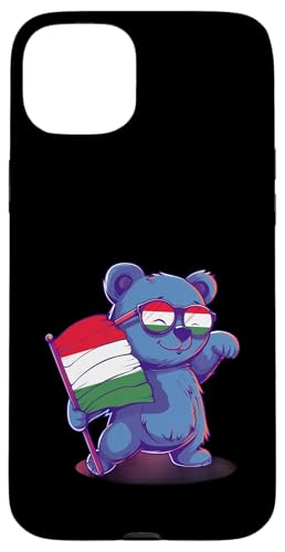 Ungarn-Flagge, niedlicher Bär, ungarischer Stolz, ungarische Wurzeln Hülle für iPhone 15 Plus von Cool Hungarian Roots Hungary