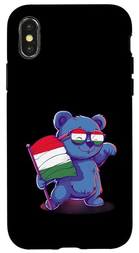 Ungarn-Flagge, niedlicher Bär, ungarischer Stolz, ungarische Wurzeln Hülle für iPhone X/XS von Cool Hungarian Roots Hungary