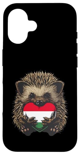 Ungarn Flagge Igel Ungarische Wurzeln Ungarischer Stolz Hülle für iPhone 16 von Cool Hungarian Roots Hungary