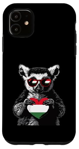 Ungarn Flagge Lemur Herz Ungarischer Stolz Ungarische Wurzeln Hülle für iPhone 11 von Cool Hungarian Roots Hungary