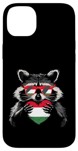 Ungarn Flagge Lemur Herz Ungarischer Stolz Ungarische Wurzeln Hülle für iPhone 14 Plus von Cool Hungarian Roots Hungary