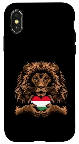 Ungarn Flagge Löwe Herz Ungarischer Stolz Ungarische Wurzeln Hülle für iPhone X/XS von Cool Hungarian Roots Hungary