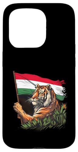 Ungarn Flagge Tiger Wildlife Ungarische Wurzeln Ungarischer Stolz Hülle für iPhone 15 Pro von Cool Hungarian Roots Hungary