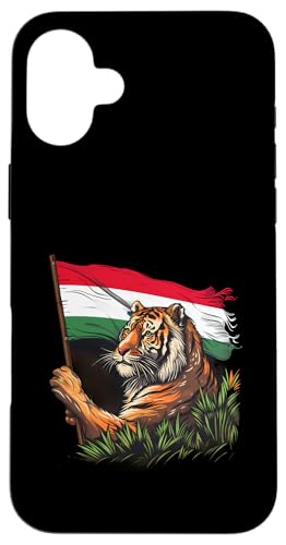 Ungarn Flagge Tiger Wildlife Ungarische Wurzeln Ungarischer Stolz Hülle für iPhone 16 Plus von Cool Hungarian Roots Hungary