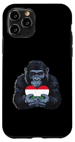 Ungarn Gorilla Herz Ungarischer Stolz Ungarische Wurzeln Hülle für iPhone 11 Pro von Cool Hungarian Roots Hungary