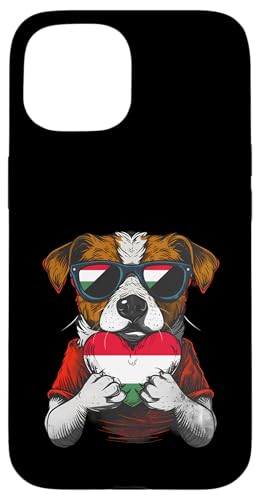Ungarn Herz Hund Sonnenbrille Ungarischer Stolz Ungarische Flagge Hülle für iPhone 15 Ungarn Herz Hund Sonnenbrille Ungarischer Stolz Ungarische Flagge Hülle für iPhone 15 von Cool Hungarian Roots Hungary