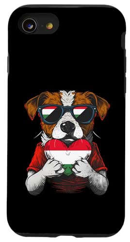 Ungarn Herz Hund Sonnenbrille Ungarischer Stolz Ungarische Flagge Hülle für iPhone SE (2020) / 7 / 8 von Cool Hungarian Roots Hungary