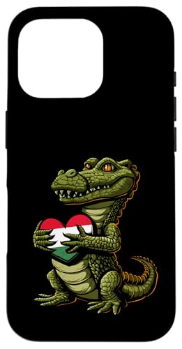 Ungarn Krokodil Herz Ungarischer Stolz Ungarische Wurzeln Hülle für iPhone 16 Pro von Cool Hungarian Roots Hungary