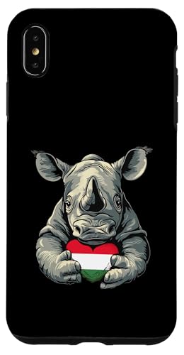 Ungarn Nashorn Nilpferd Herz Ungarische Wurzeln Ungarischer Stolz Hülle für iPhone XS Max von Cool Hungarian Roots Hungary