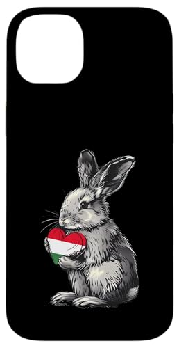 Ungarn Rubbit Herz Ungarische Flagge Ungarische Wurzeln Hülle für iPhone 14 Plus von Cool Hungarian Roots Hungary