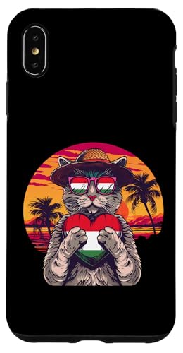 Ungarn Sonnenuntergang Katze Tropische ungarische Flagge Ungarische Wurzeln Hülle für iPhone XS Max von Cool Hungarian Roots Hungary