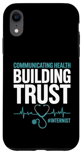Kommunizieren, Gesundheit, Vertrauen aufbauen, Arzt für Innere Medizin Hülle für iPhone XR Kommunizieren, Gesundheit, Vertrauen aufbauen, Arzt für Innere Medizin Hülle für iPhone XR von Cool Internist Gifts For Internal Medicine Doctors