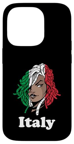 Italien-Flagge, Dreadlocks, Mädchen, italienischer Stolz, italienische Wurzeln Hülle für iPhone 14 Pro Italien-Flagge, Dreadlocks, Mädchen, italienischer Stolz, italienische Wurzeln Hülle für iPhone 14 Pro von Cool Italian Roots Italy