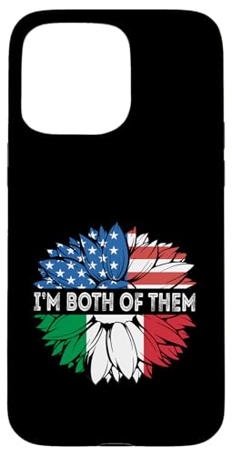 Italienische Flagge I'm Both Of Them Sonnenblume USA Italian Pride Hülle für iPhone 15 Pro Max Italienische Flagge I'm Both Of Them Sonnenblume USA Italian Pride Hülle für iPhone 15 Pro Max von Cool Italian Roots Italy
