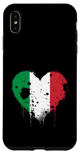 Italienischer Stolz Vintage Herz italienische Flagge italienische Wurzeln Hülle für iPhone XS Max Italienischer Stolz Vintage Herz italienische Flagge italienische Wurzeln Hülle für iPhone XS Max von Cool Italian Roots Italy