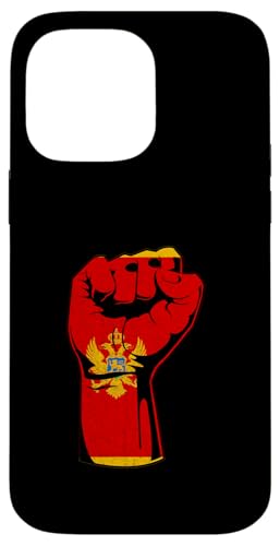 Montenegrinische Wurzeln Montenegrinischer Stolz Montenegro Flagge Handfist Hülle für iPhone 14 Pro Max von Cool Montenegrin Roots Montenegro